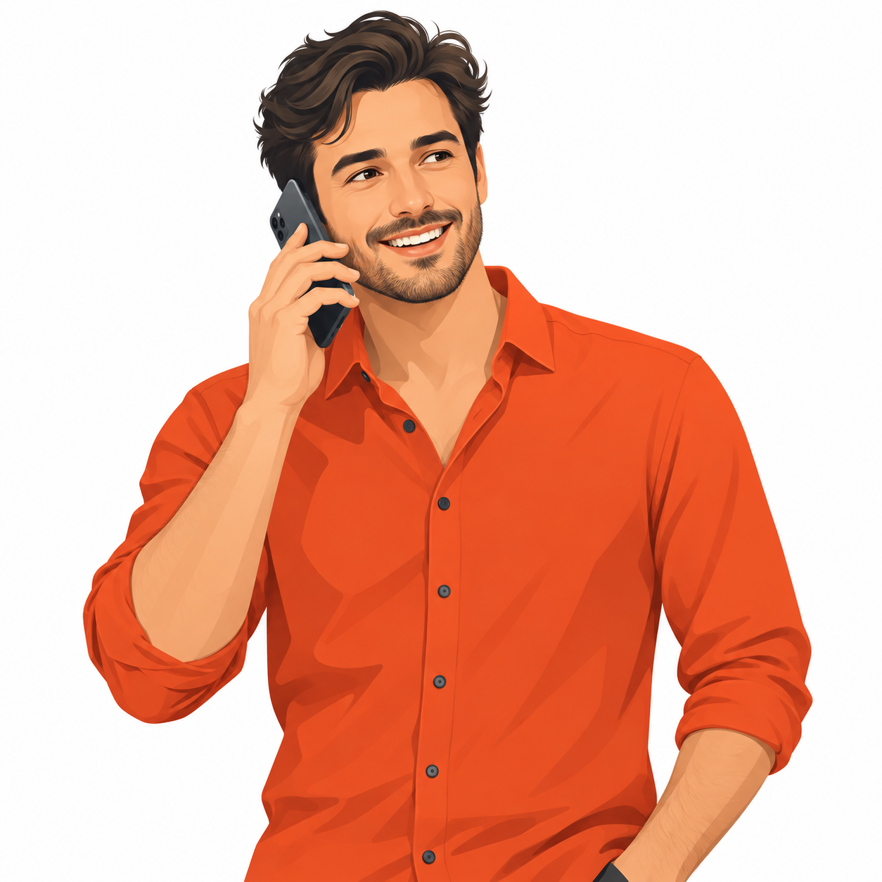 Telefonla sipariş veren müşteri